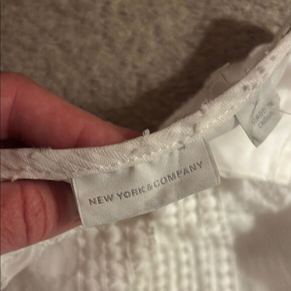 🆕 with tags NYC White Textured Dress - Picture 3 of 9